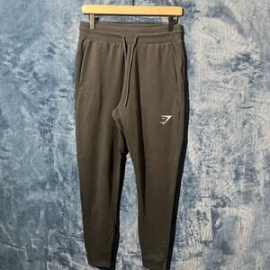 GYMSHARK Pants Mens Black Tapered Athletic Sweats Workout Gym Joggers size Small